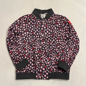 NWT Scamp & Dude Kids Tracksuit Top Pink Cheetah